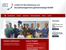 Tablet Screenshot of ibs-thueringen.de